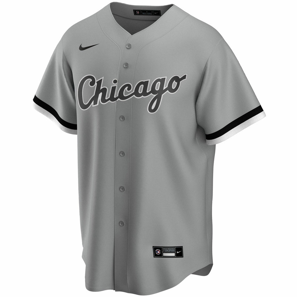 Luis Robert Chicago White Sox Nike Gray Road Replica Team Jersey for Men product image 2, provided for visual reference and