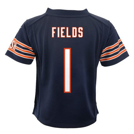 Chicago Bears Justin Fields Nike Child Navy Replica Game Jersey product image 3, provided for visual reference and product