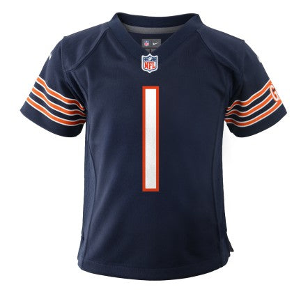Chicago Bears Justin Fields Nike Child Navy Replica Game Jersey product image 2, provided for visual reference and product
