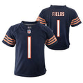 Chicago Bears Justin Fields Nike Child Navy Replica Game Jersey product image 1, provided for visual reference and product