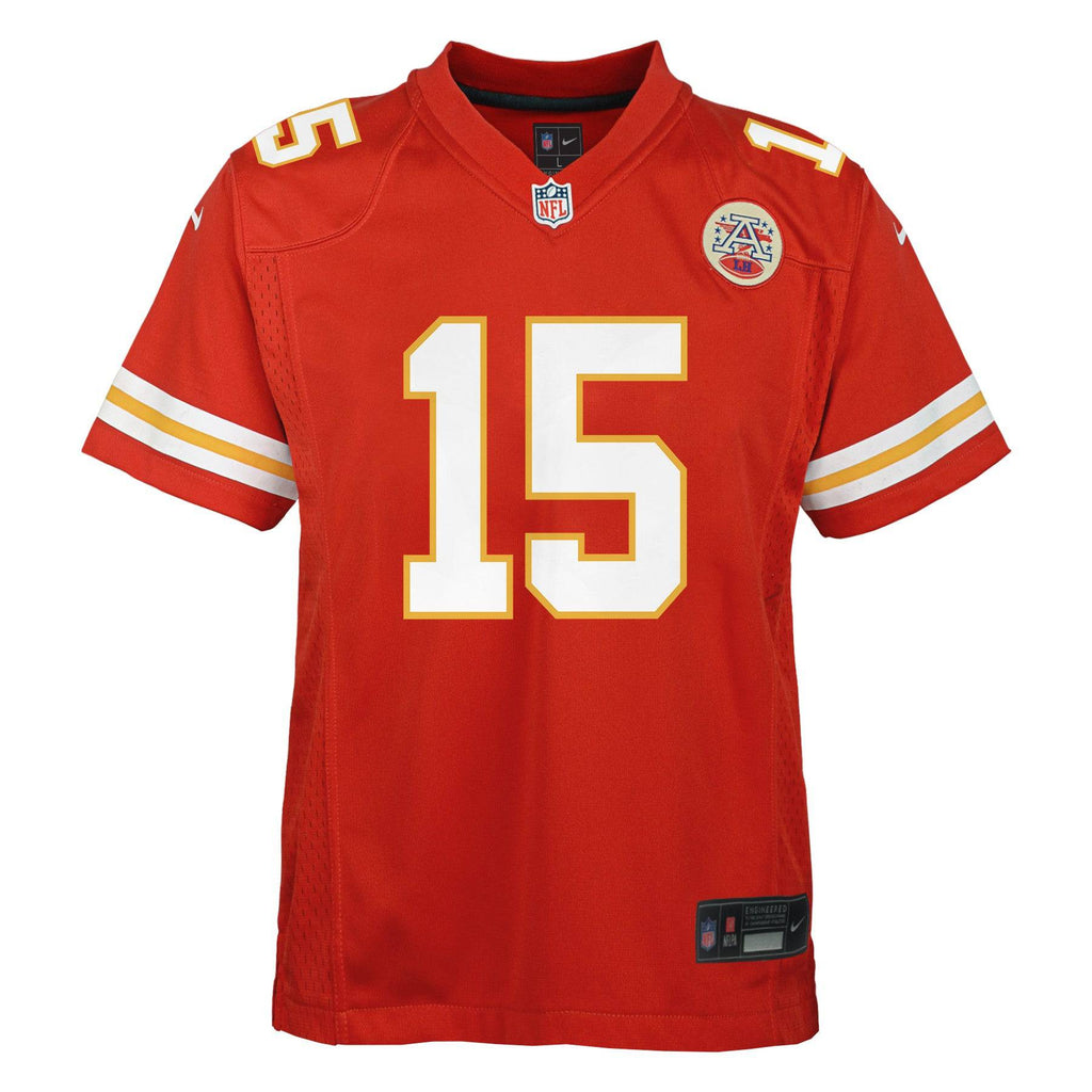 Youth Kansas City Chiefs Patrick Mahomes Nike Red Game Jersey product image 2, provided for visual reference and product
