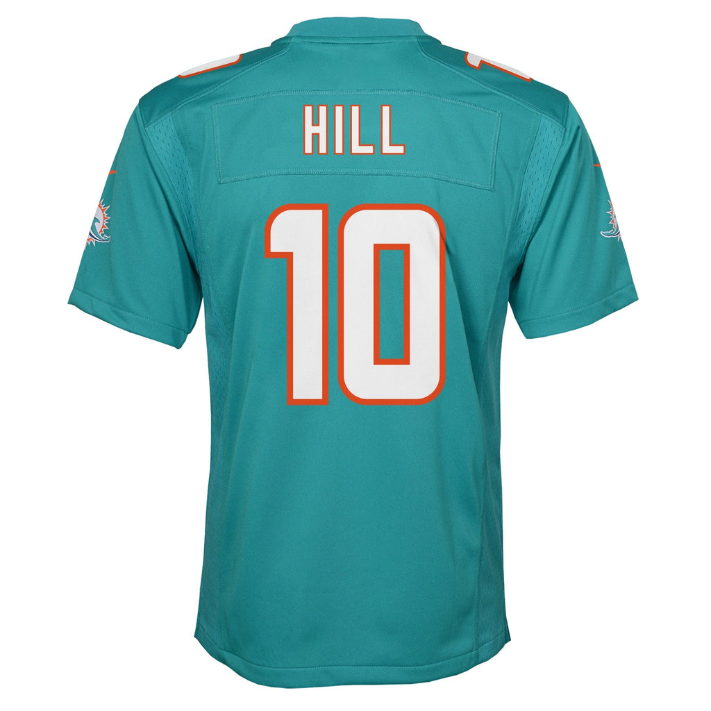 Youth Tyreek Hill Miami Dolphins Nike Aqua Game Replica Jersey product image 3, provided for visual reference and product