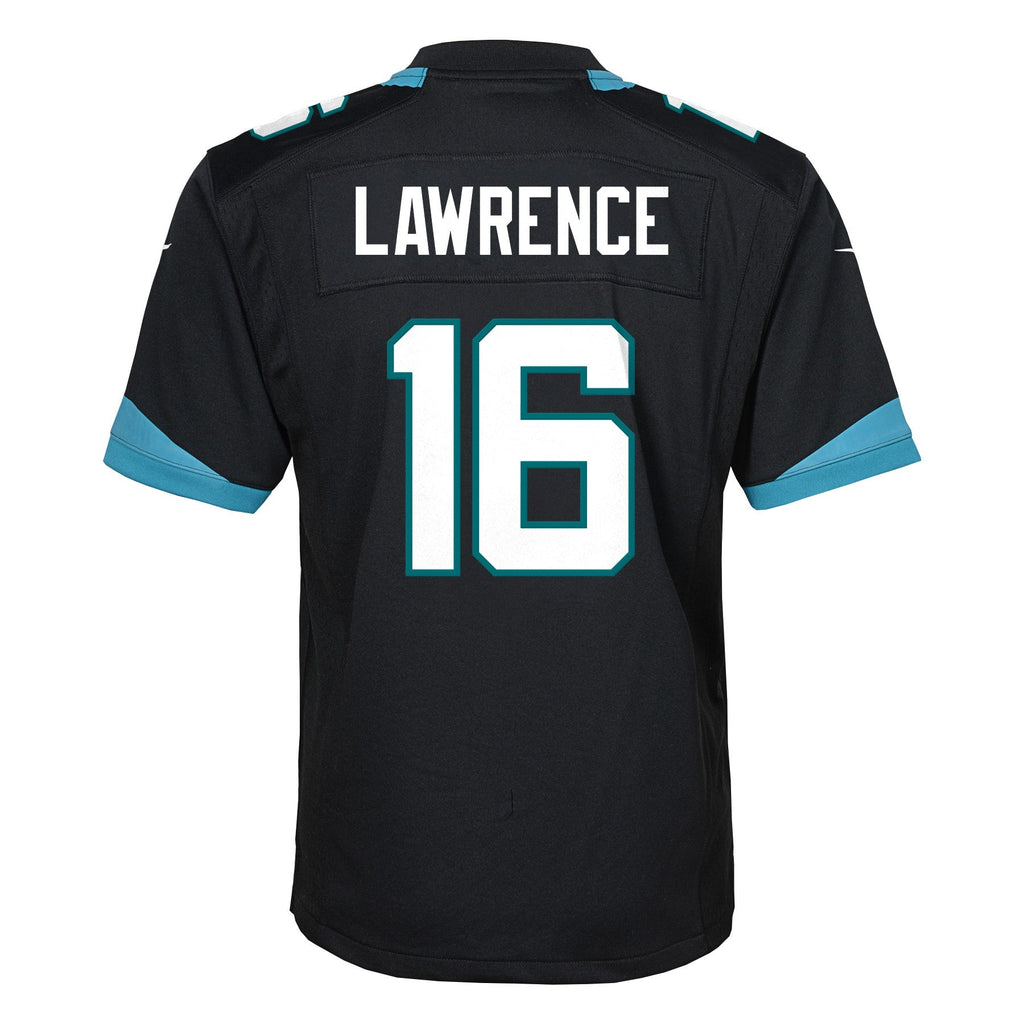 Youth Jacksonville Jaguars Trevor Lawrence Nike Black Alternate Game Jersey product image 3, provided for visual reference