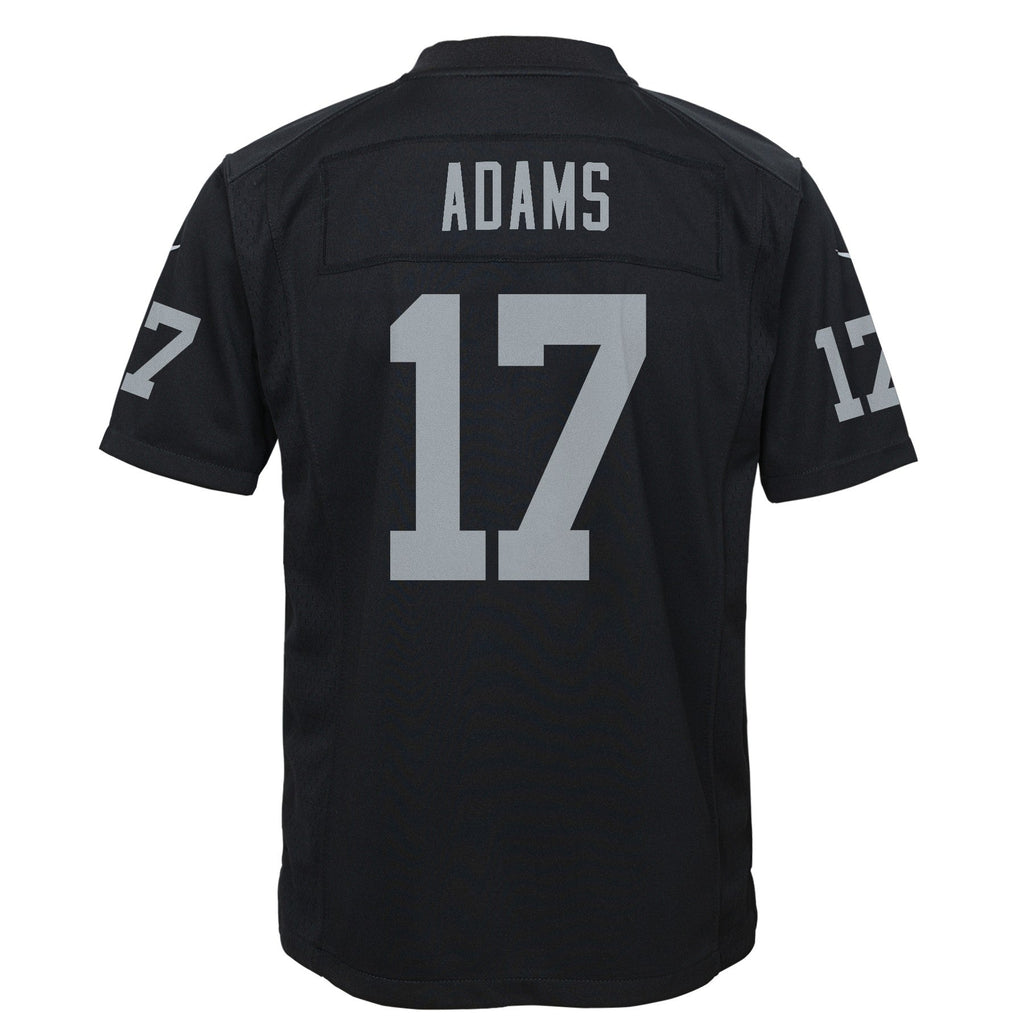 Youth Las Vegas Raiders Davante Adams Black Nike Game Jersey product image 3, provided for visual reference and product