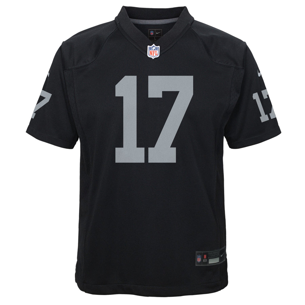 Youth Las Vegas Raiders Davante Adams Black Nike Game Jersey product image 2, provided for visual reference and product