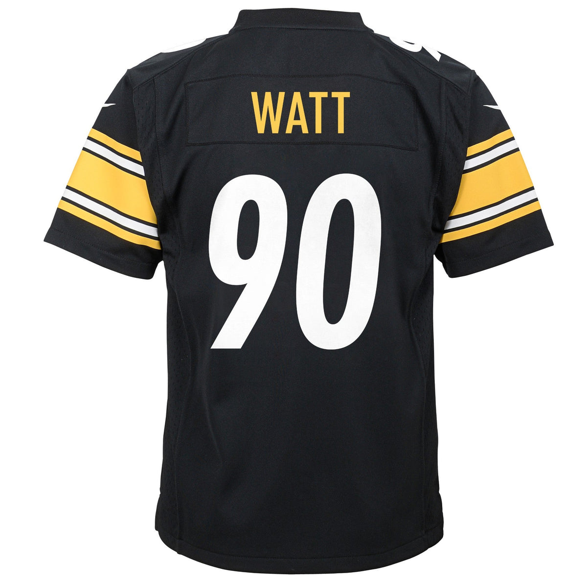 Youth T.J. Watt Pittsburgh Steelers Nike Black Game Jersey product image 3, provided for visual reference and product detail