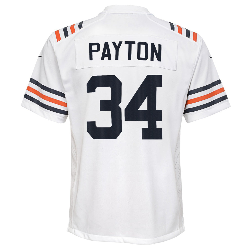 Youth Walter Payton Chicago Bears White Alternate Classic Game Jersey product image 3, provided for visual reference and