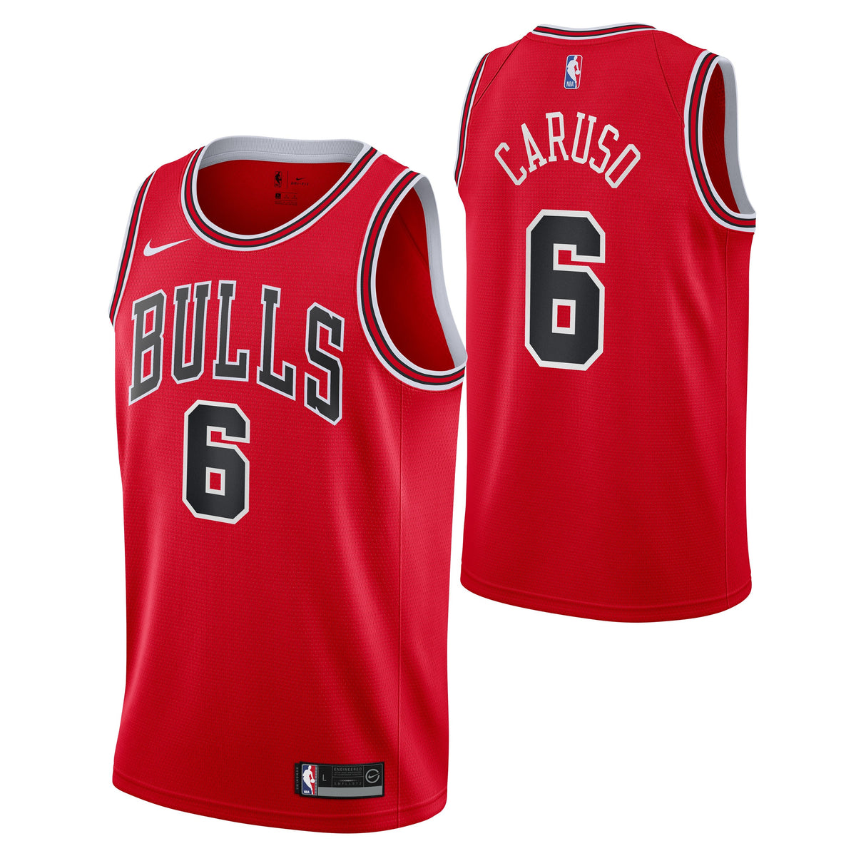 Preschool Alex Caruso Chicago Bulls Red Nike Replica Jersey product image 1, provided for visual reference and product