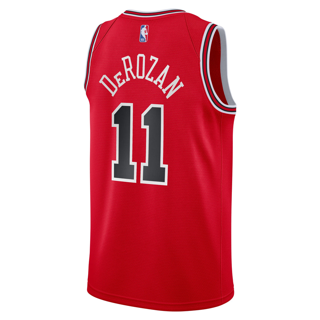 Youth Chicago Bulls Demar Derozan Red Nike Swingman Icon Jersey product image 3, provided for visual reference and product