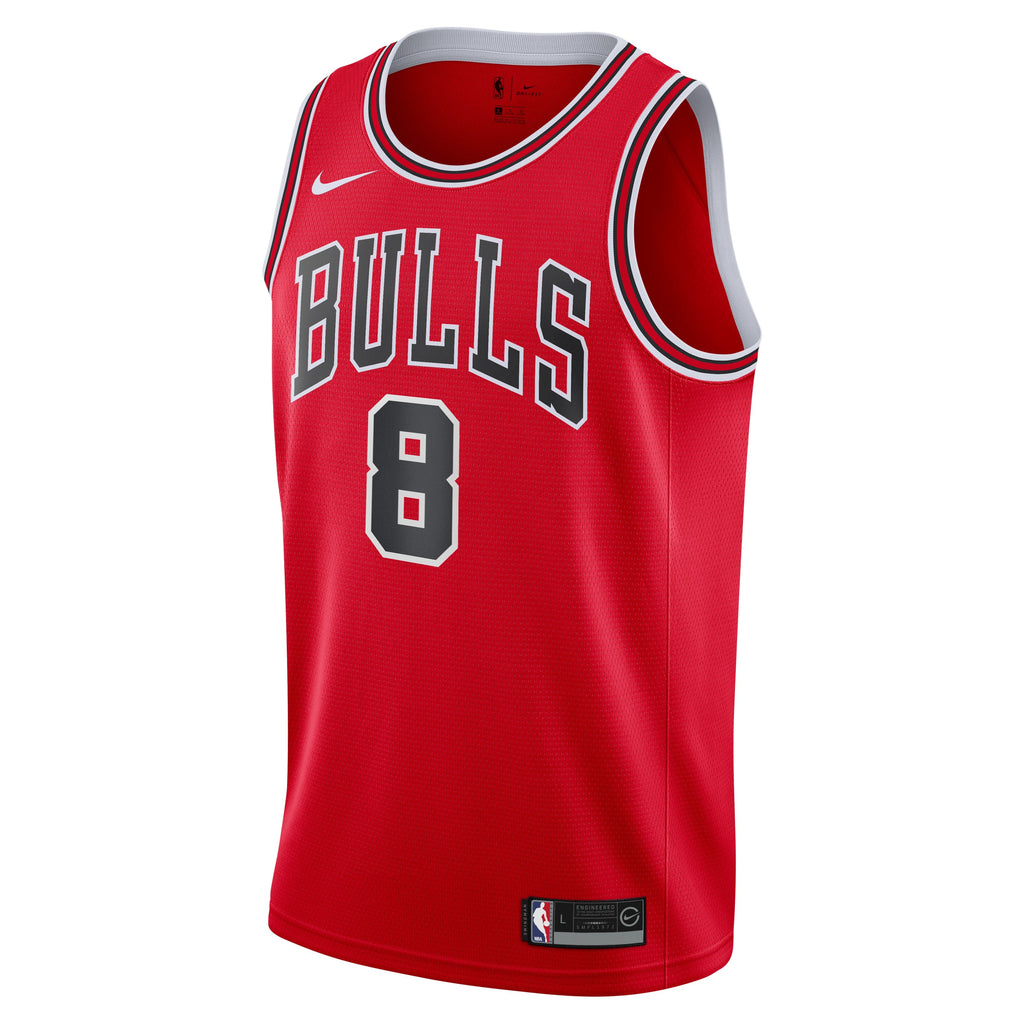 Youth Chicago Bulls Zach Lavine Red Nike Swingman Icon Jersey product image 2, provided for visual reference and product