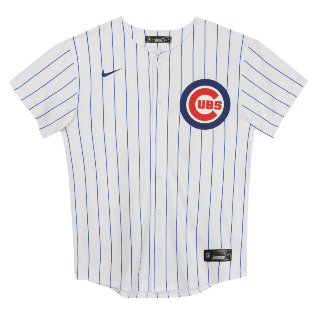 Chicago Cubs Child Nike White Home Replica Jersey product image 1, provided for visual reference and product detail review