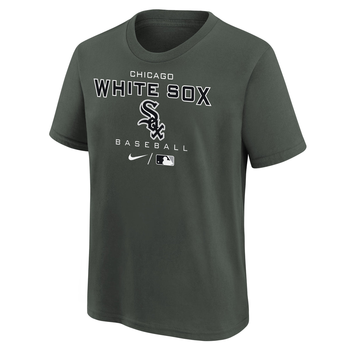 Kids Nike Chicago White Sox Authentic Collection Practice Velocity Gray Child T-Shirt product image 2, provided for visual