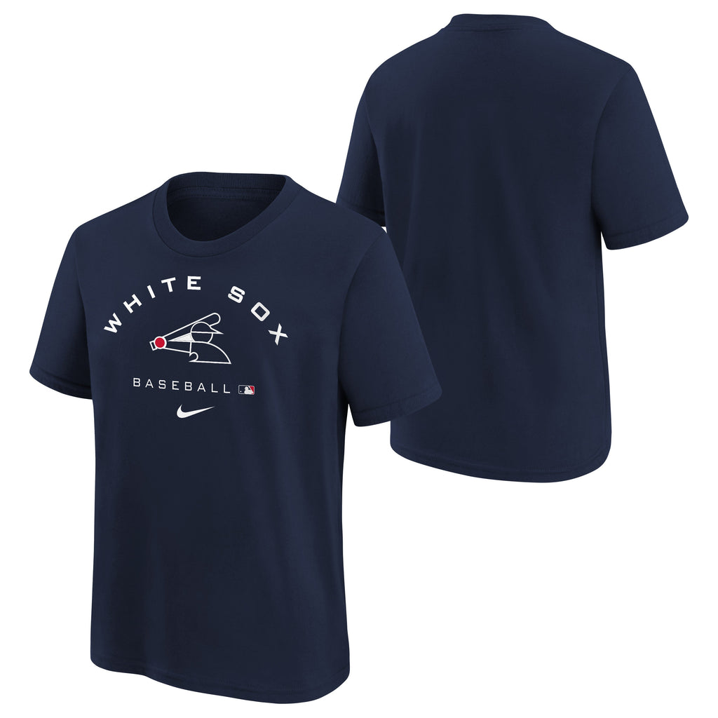 Kids Nike Chicago White Sox AC Early Work Navy Child T-Shirt product image 1, provided for visual reference and product