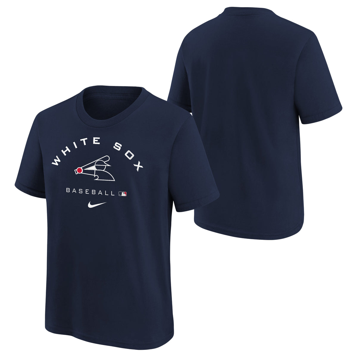 Kids Nike Chicago White Sox AC Early Work Navy Child T-Shirt product image 1, provided for visual reference and product