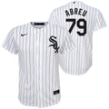 Child Jose Abreu Chicago White Sox Nike Home White Replica Kids Jersey product image 1, provided for visual reference and
