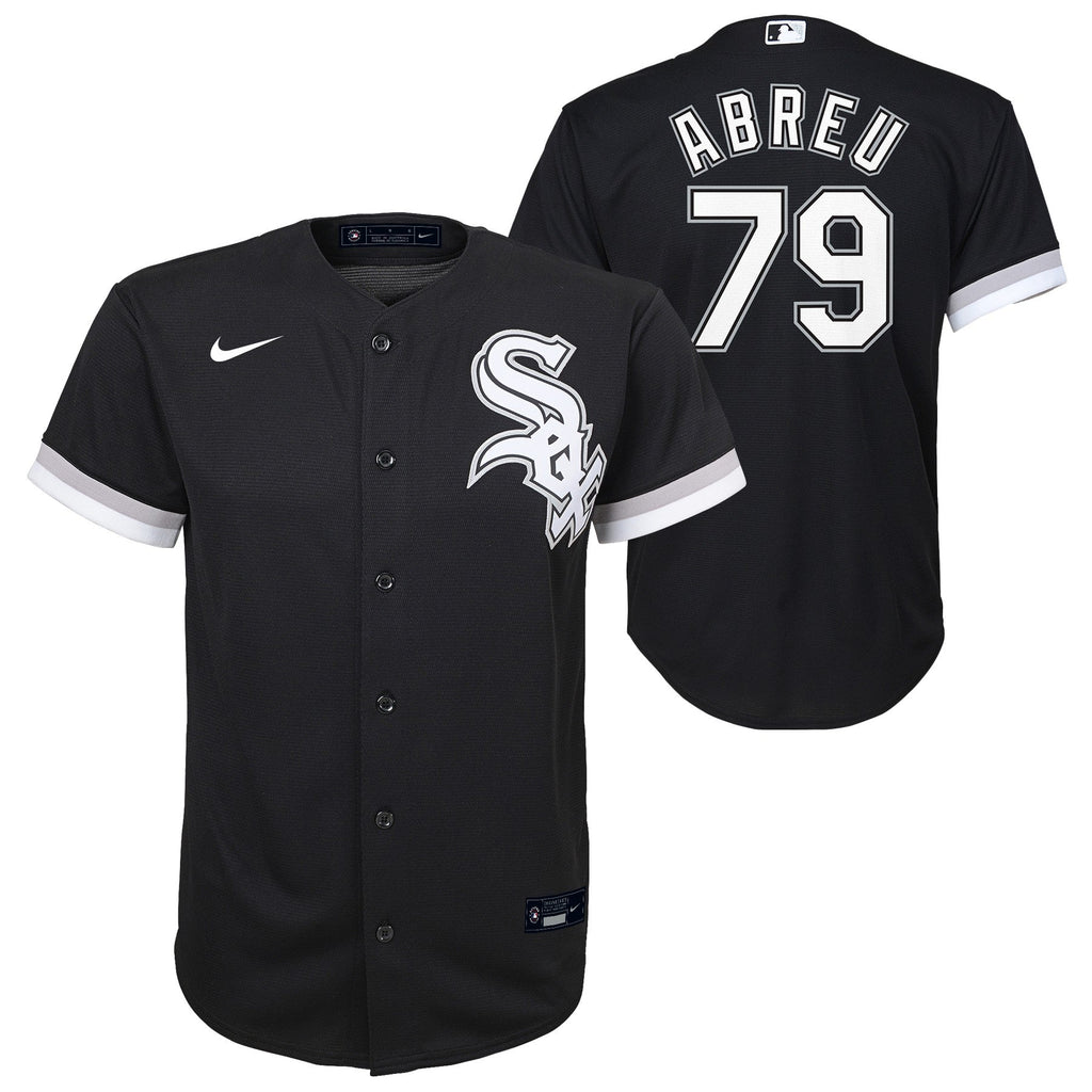 Child Jose Abreu Chicago White Sox Nike Black Alternate Replica Team Jersey product image 1, provided for visual reference