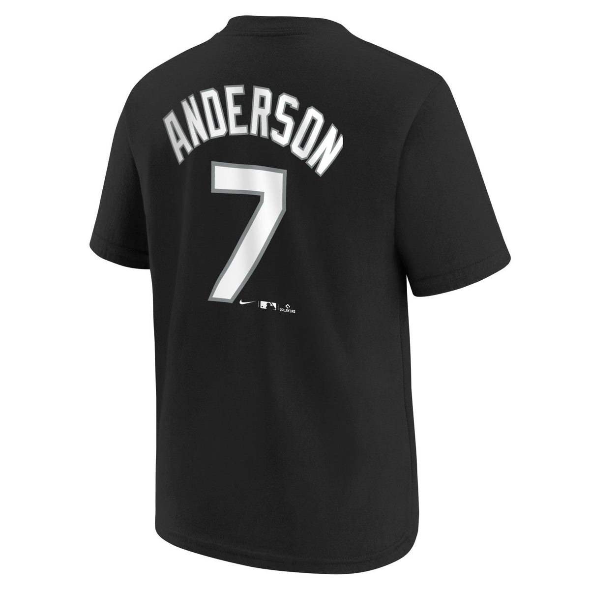 Youth Chicago White Sox Tim Anderson Nike Black Name & Number T-Shirt product image 3, provided for visual reference and