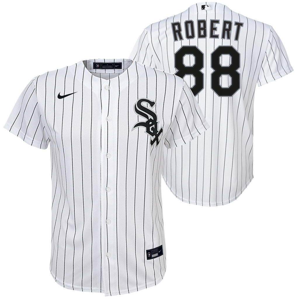 Infant Luis Robert Chicago White Sox Nike Home White Replica Team Jersey product image 1, provided for visual reference and