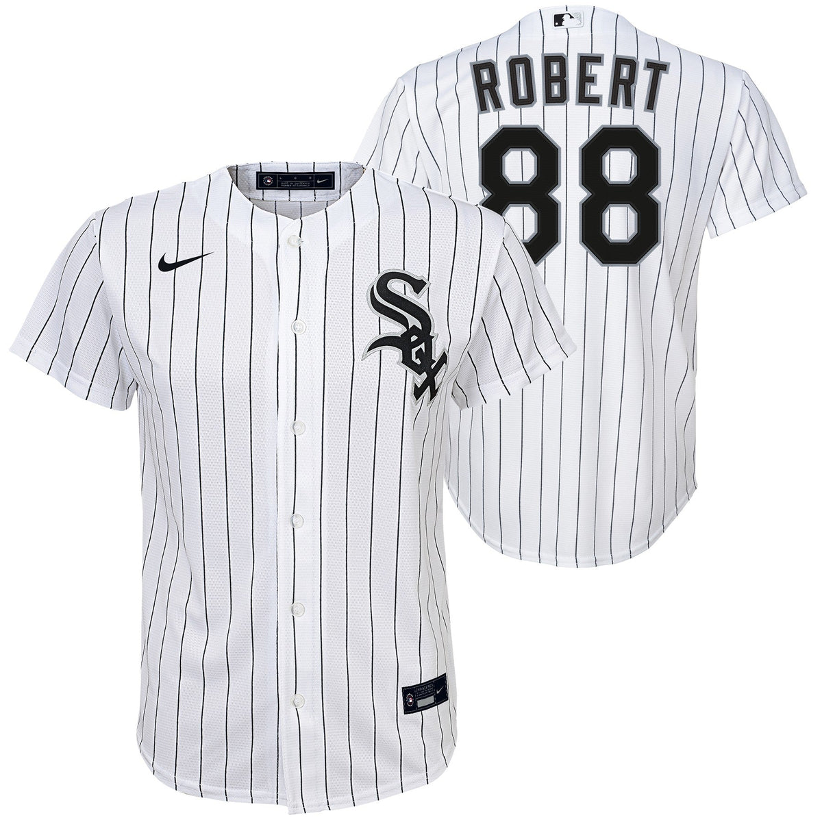 Infant Luis Robert Chicago White Sox Nike Home White Replica Team Jersey product image 1, provided for visual reference and
