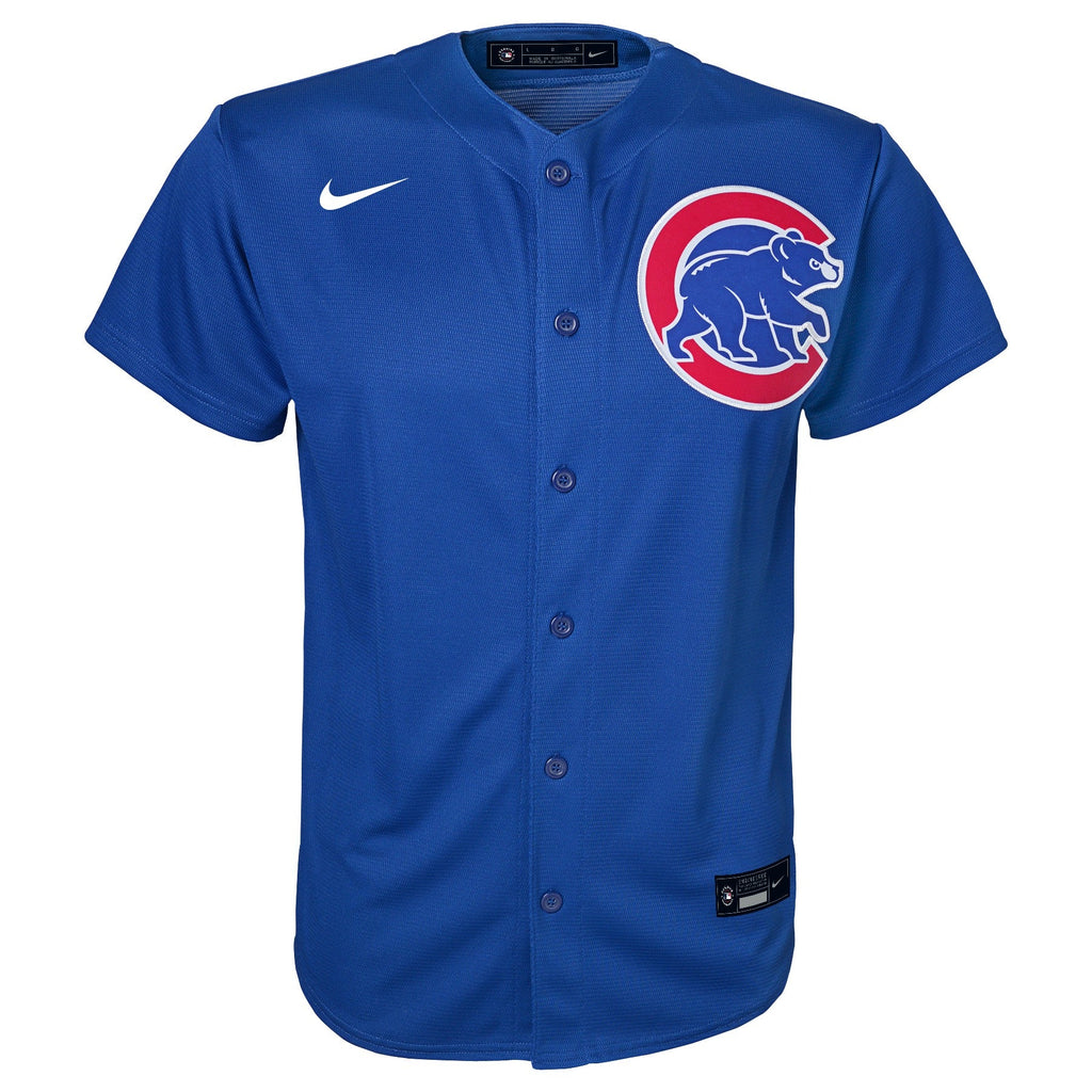 Youth Chicago Cubs Nike BLUE Alternate Replica Team Jersey product image 2, provided for visual reference and product detail
