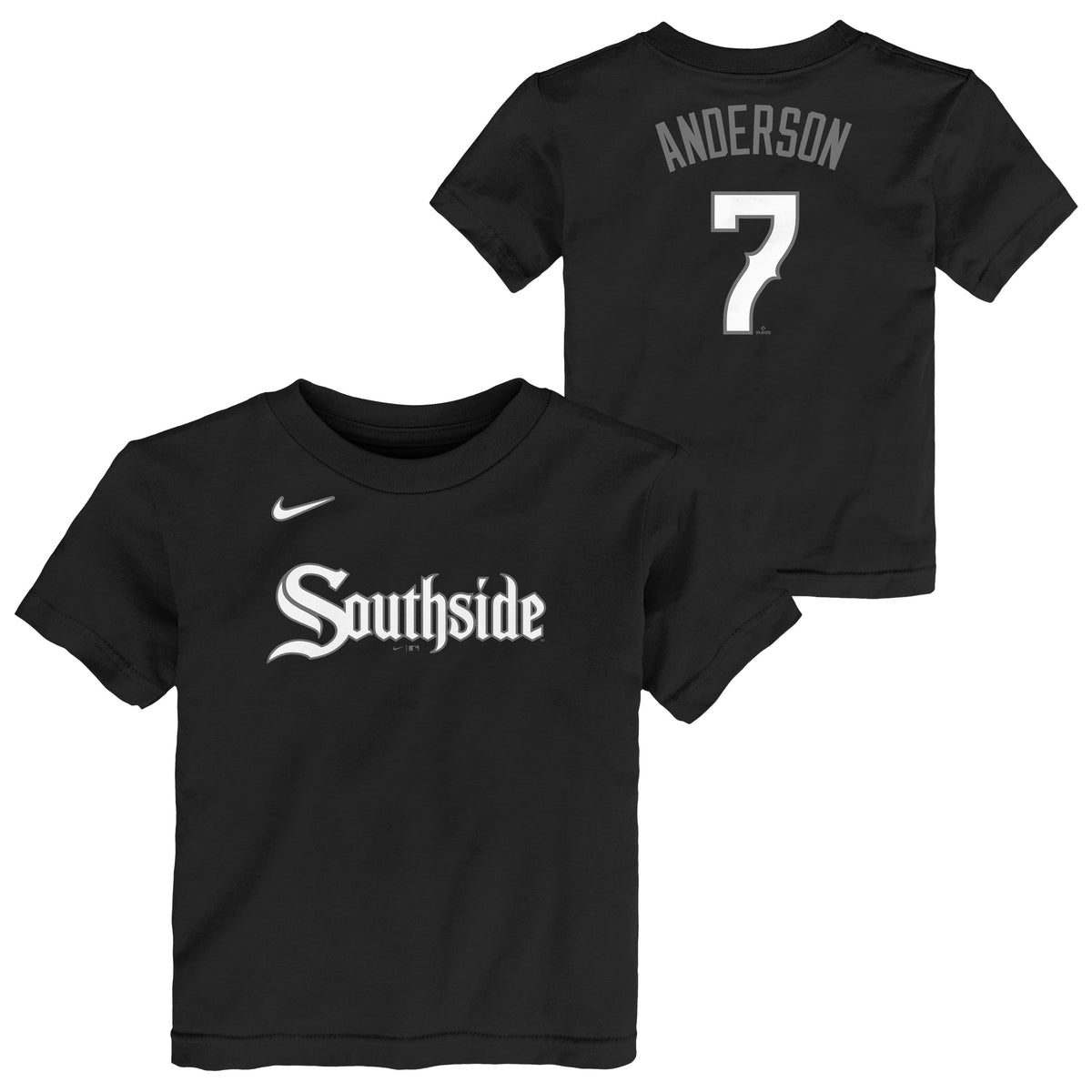 Toddler Chicago White Sox Tim Anderson Nike Black City Connect T-Shirt product image 1, provided for visual reference and