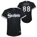 Toddler Luis Robert Chicago White Sox Nike Black City Connect Replica Jersey product image 1, provided for visual reference