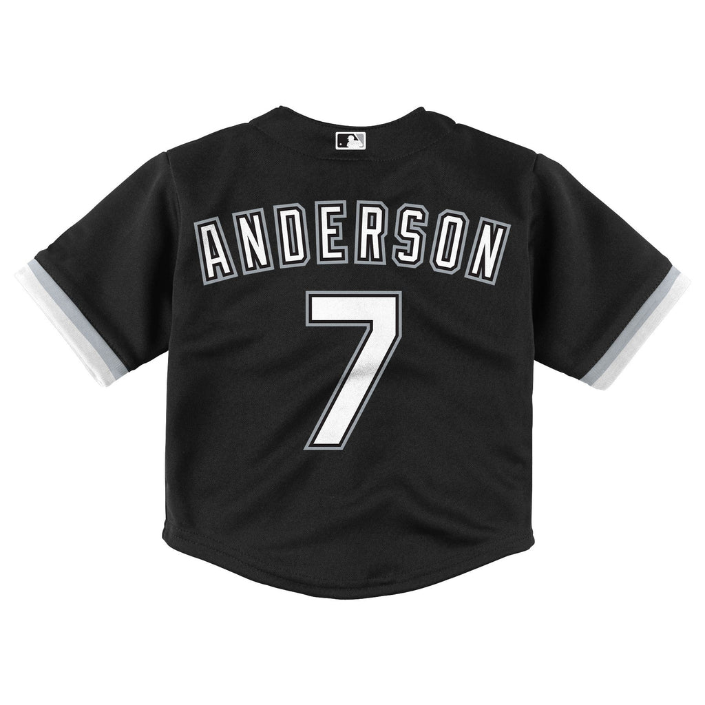 Infant Tim Anderson Chicago White Sox Nike Home Black Replica Team Jersey product image 3, provided for visual reference and