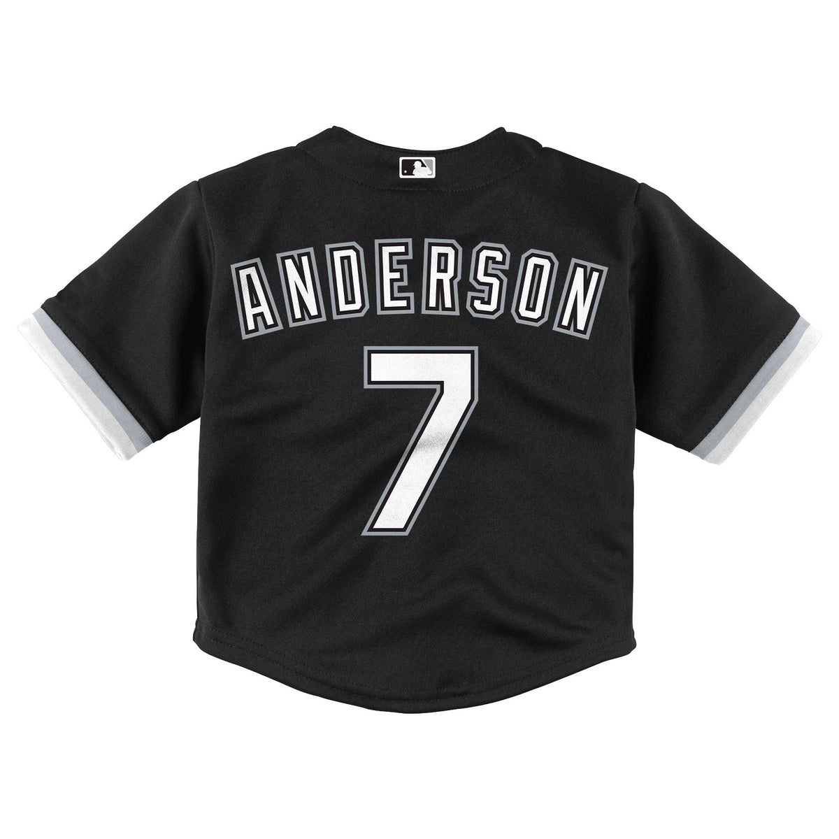 Infant Tim Anderson Chicago White Sox Nike Home Black Replica Team Jersey product image 3, provided for visual reference and
