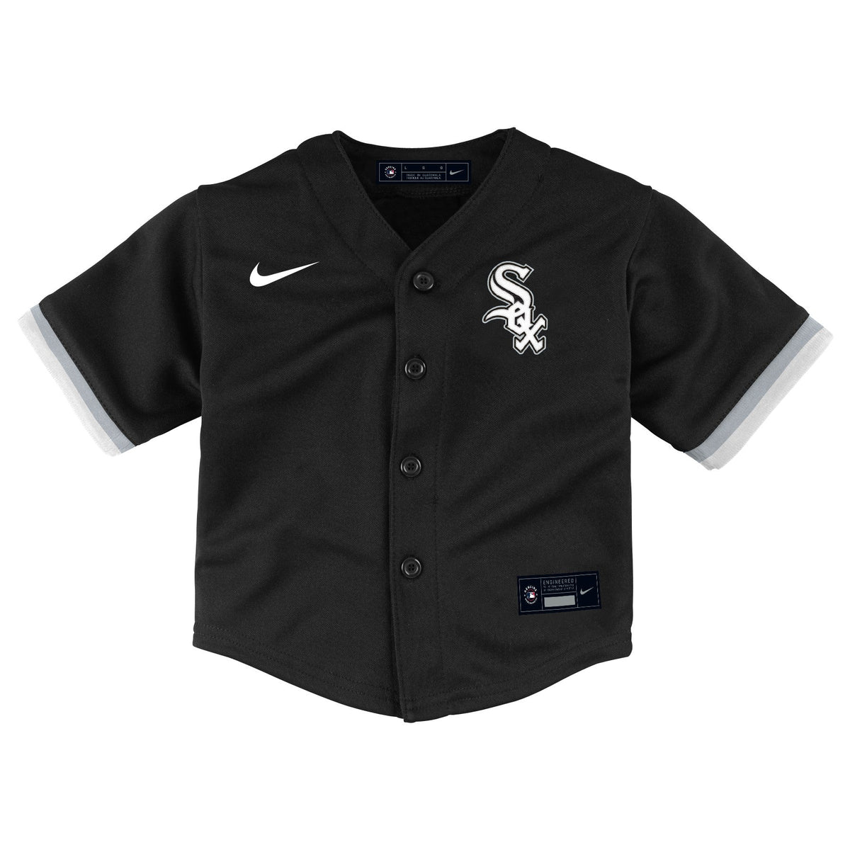 Infant Tim Anderson Chicago White Sox Nike Home Black Replica Team Jersey product image 2, provided for visual reference and