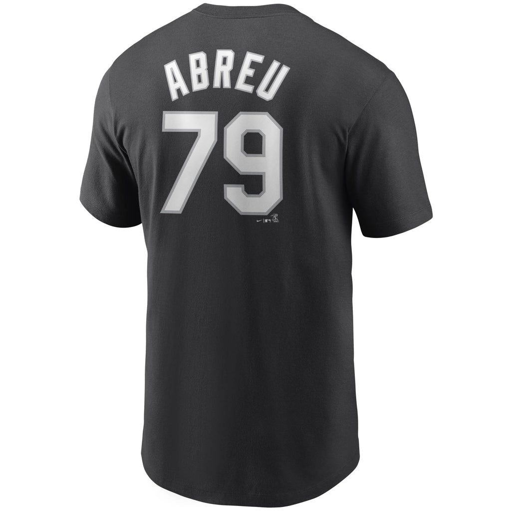 Chicago White Sox Jose Abreu Nike Black Name & Number T-Shirt for Men product image 3, provided for visual reference and