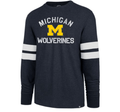 Michigan Wolverines Club Scramble Long Sleeve T-Shirt By ’47 Brand for Men product image 1, provided for visual reference