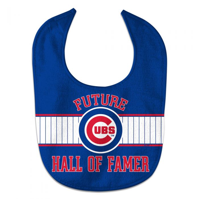 Chicago Cubs Future Hall Of Famer Baby Bib product image 1, provided for visual reference and product detail review