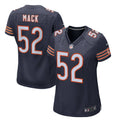 Chicago Bears Khalil Mack Nike Navy Game Jersey for Women product image 1, provided for visual reference and product detail