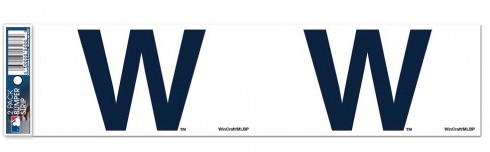 Pack of 2 Chicago Cubs “W” Bumper Strips By Wincraft product image 1, provided for visual reference and product detail review