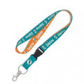 Miami Dolphins 1" Lanyard with Detachable Buckle By Wincraft product image 1, provided for visual reference and product