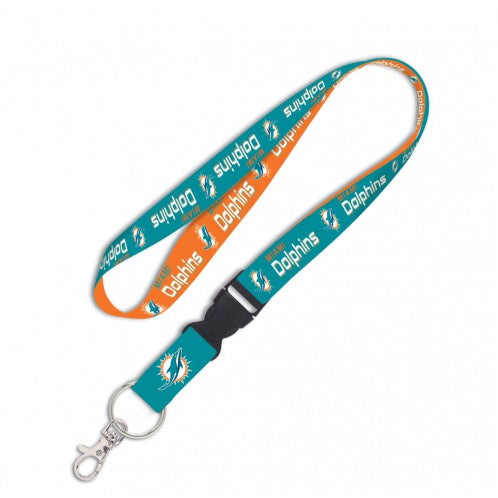 Miami Dolphins 1" Lanyard with Detachable Buckle By Wincraft product image 1, provided for visual reference and product