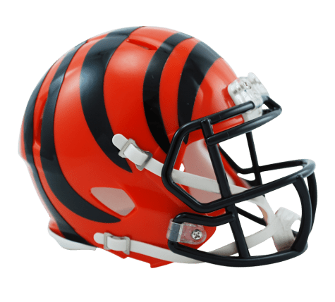 Cincinnati Bengals Speed Mini Helmet product image 1, provided for visual reference and product detail review
