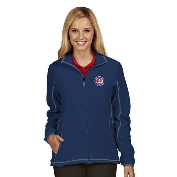 Chicago Cubs Women "Ice" Polar Fleece Jacket by Antigua product image 1, provided for visual reference and product detail