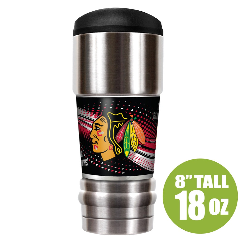Chicago Blackhawks 18oz. MVP Tumbler By Great American Product product image 1, provided for visual reference and product