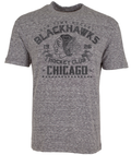 Chicago Blackhawks Granite Crewneck Knarly T-Shirt for Men product image 1, provided for visual reference and product detail