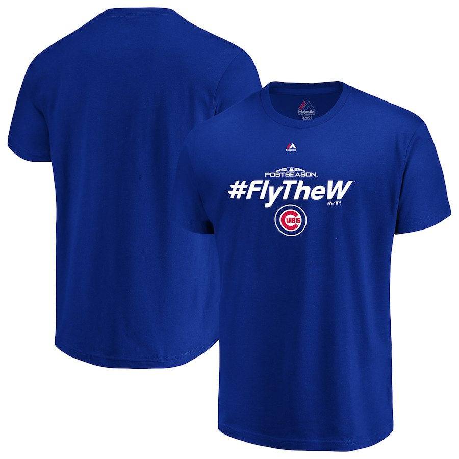 Chicago Cubs Majestic Royal 2018 Postseason Authentic Collection T-Shirt for Men product image 1, provided for visual