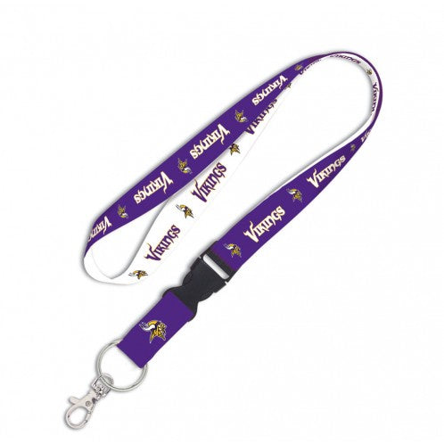 Minnesota Vikings 1" Lanyard with Detachable Buckle By Wincraft product image 1, provided for visual reference and product
