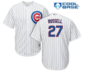 Chicago Cubs Addison Russell Youth Screen Print Home Replica Jersey product image 1, provided for visual reference and