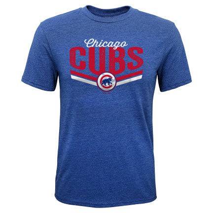 Youth Chicago Cubs Short Stop Tri-Blend T-Shirt product image 1, provided for visual reference and product detail review