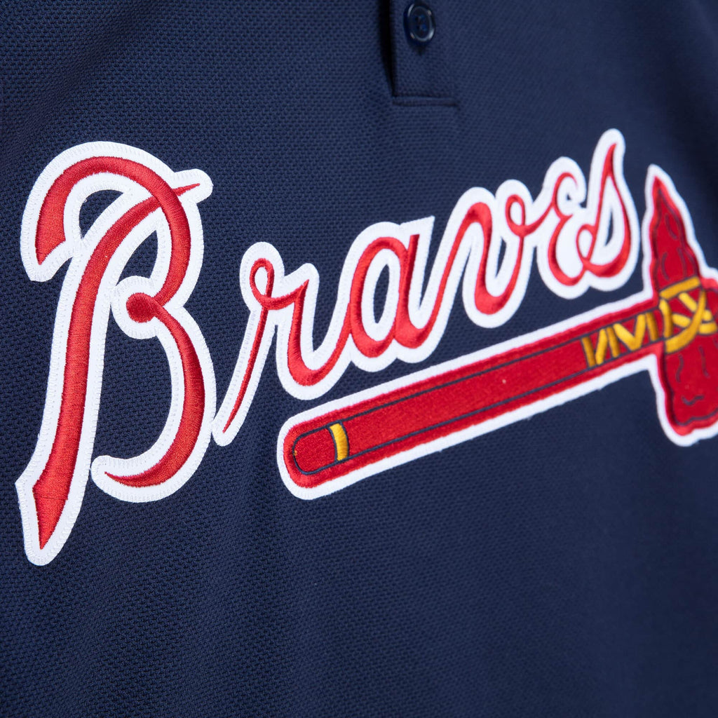 Atlanta Braves Chipper Jones 2003 Mitchell & Ness Navy Cooperstown Batting Practice Jersey for Men product image 3, provided