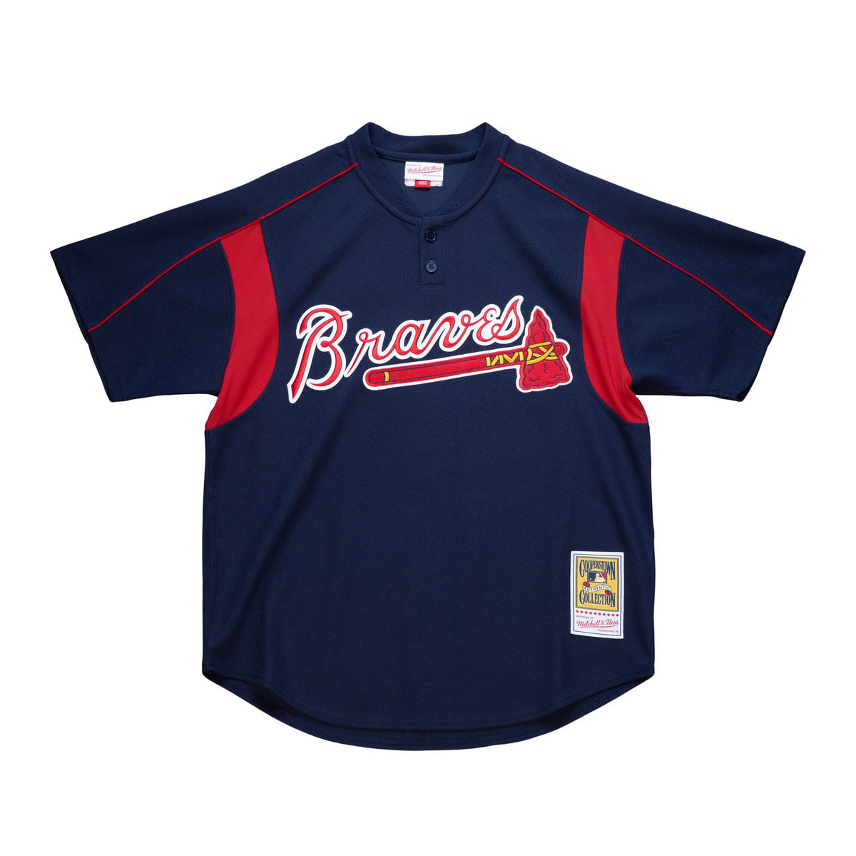 Atlanta Braves Greg Maddux 2003 Mitchell & Ness Navy Cooperstown Batting Practice Jersey for Men product image 2, provided