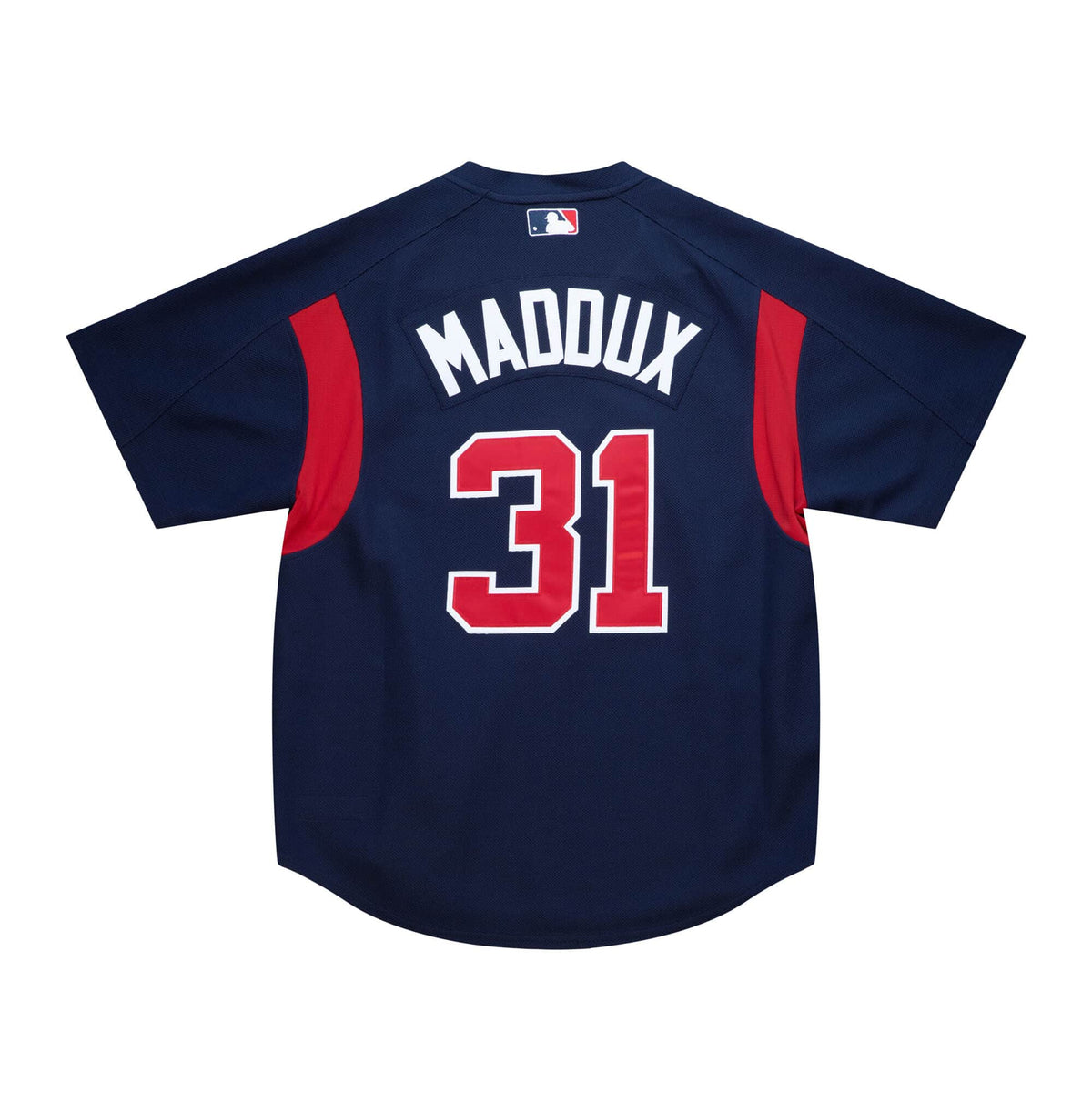 Atlanta Braves Greg Maddux 2003 Mitchell & Ness Navy Cooperstown Batting Practice Jersey for Men product image 1, provided