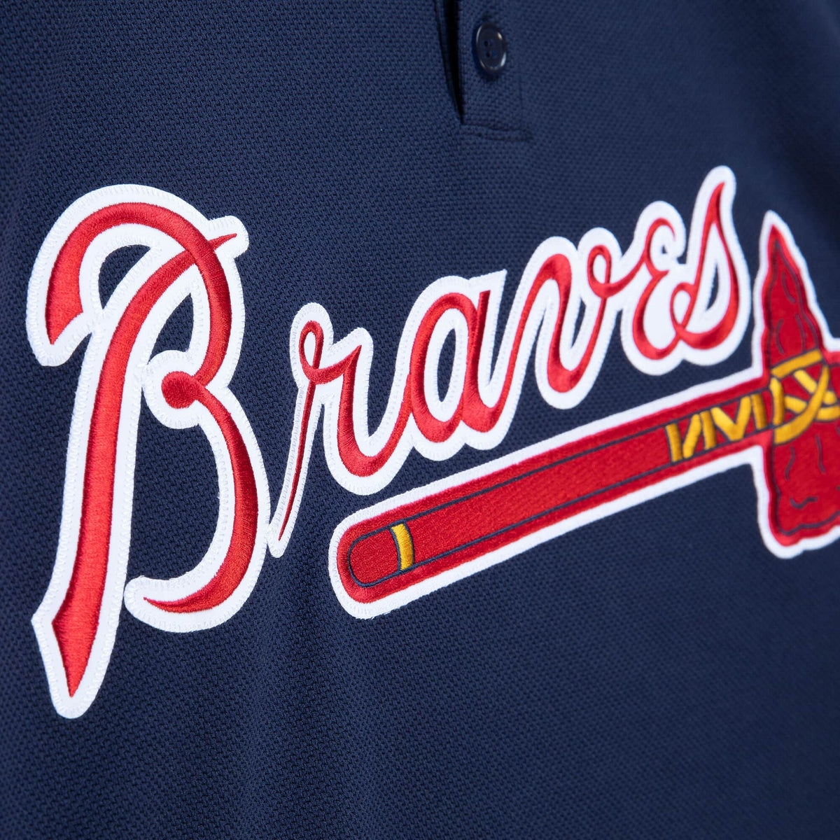 Atlanta Braves John Smoltz 2003 Mitchell & Ness Navy Cooperstown Batting Practice Jersey for Men product image 3, provided