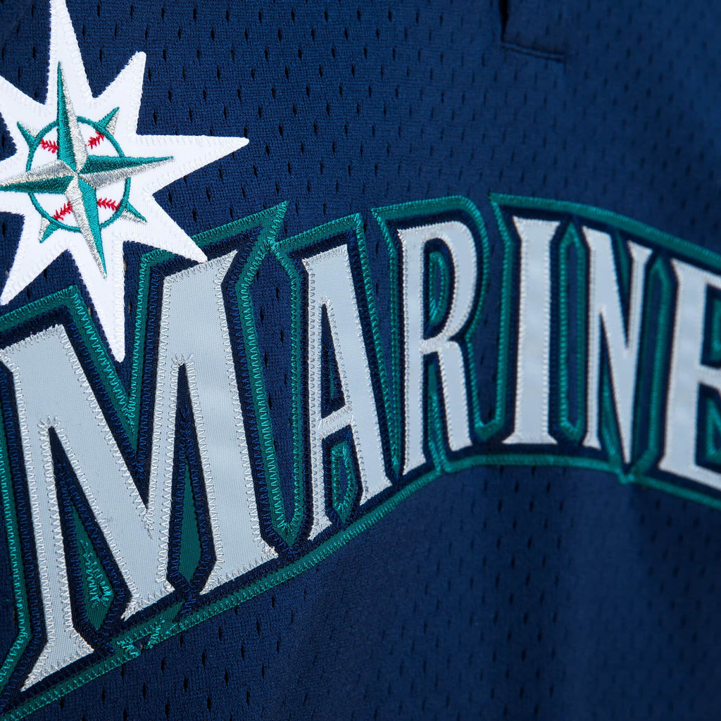 Seattle Mariners Ichiro Suzuki 2002 Mitchell & Ness Navy Cooperstown Collection Mesh Batting Practice Jersey for Men product