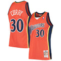 Mitchell & Ness Stephen Curry Orange Golden State Warriors 2009-2010 Hardwood Classics Swingman Jersey for Men product image